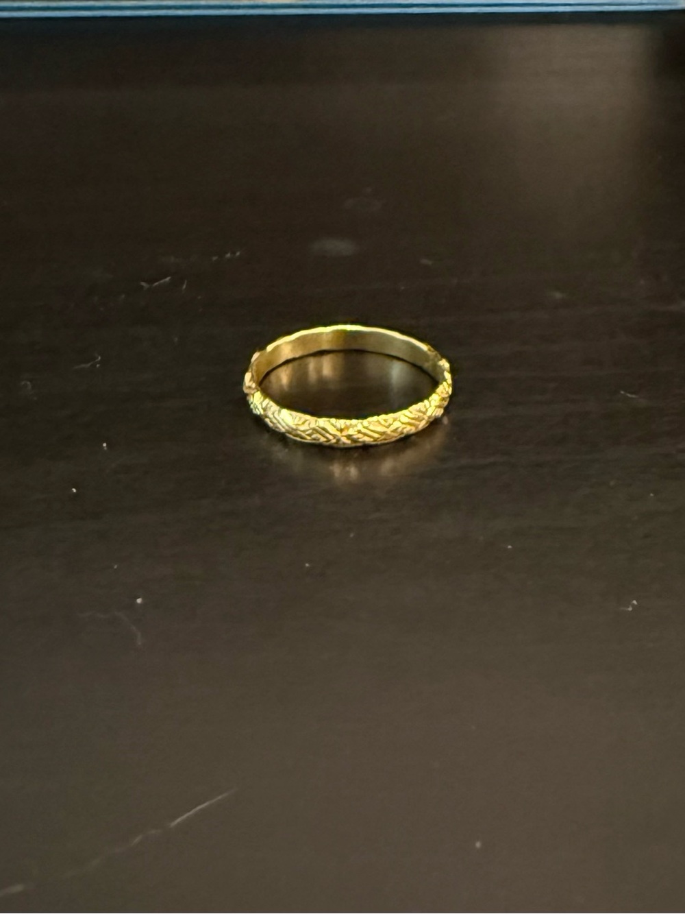 Gold plated ring size 9
